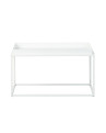 TAVOLINO METALLO 80X45X45 CM BIANCO