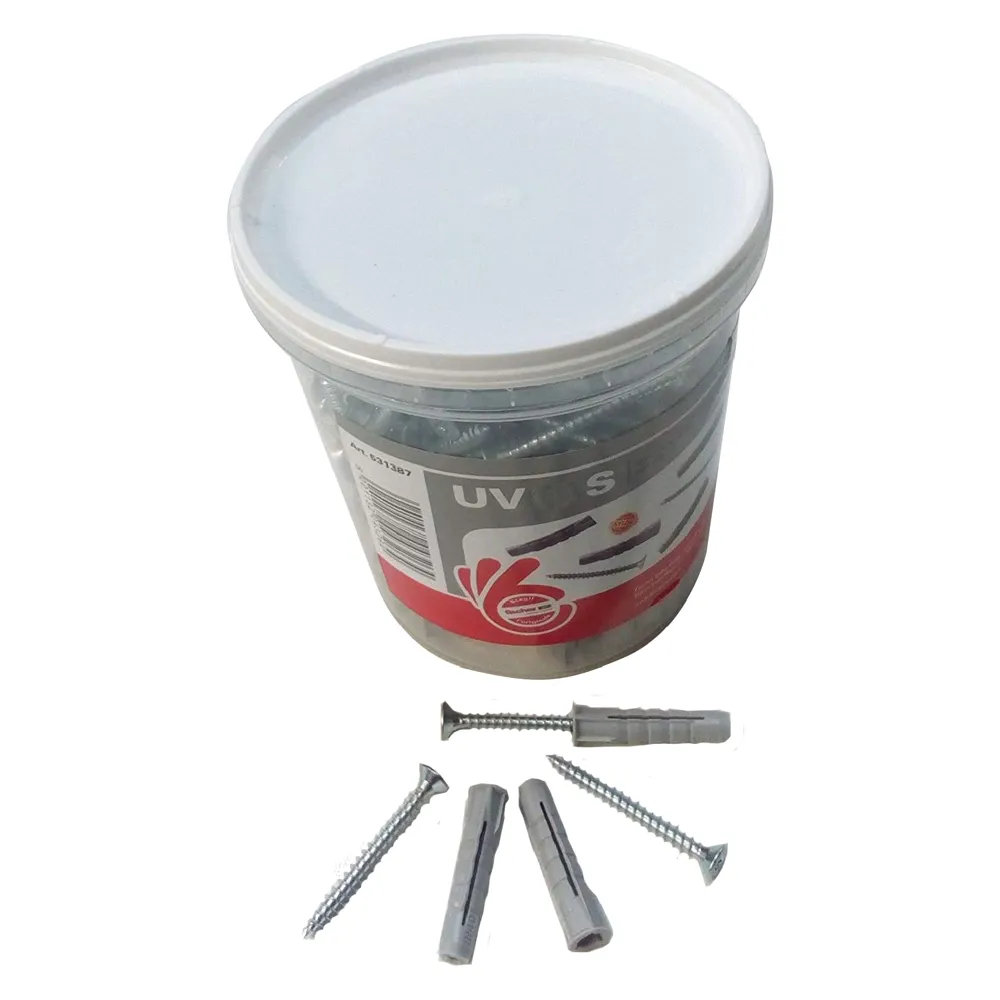 TASSELLO NYLON CON VITE 'UV' Ø 10 x 40 + vite 5 x 60mm (50 pz) TASSELLO NYLON CON VITE 'UV' Ø 10 x 40 + vite 5 x 60mm (50 pz)