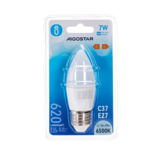 LED C37 E27 7W 6500K