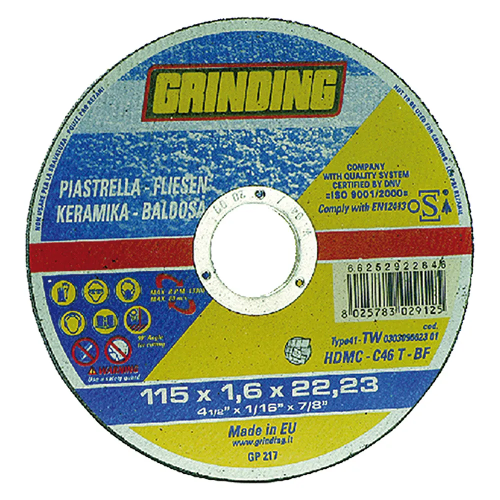 MOLA ABRASIVA PER MARMO/PIASTRELLE ø 115 x 1 MOLA ABRASIVA PER MARMO/PIASTRELLE ø 115 x 1