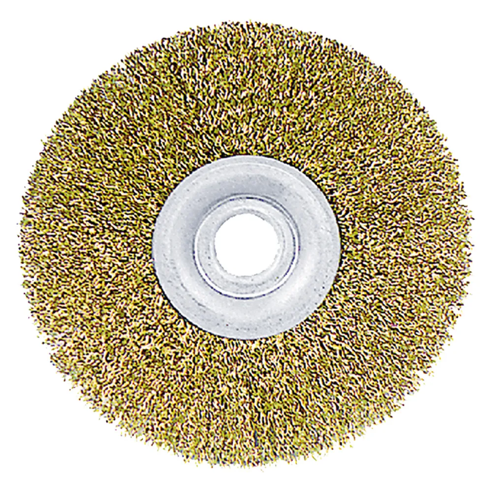 SPAZZOLA CIRCOLARE PER MOLA ø mm 150 - kit fori da mm. 16 a 25 SPAZZOLA CIRCOLARE PER MOLA ø mm 150 - kit fori da mm. 16 a 25
