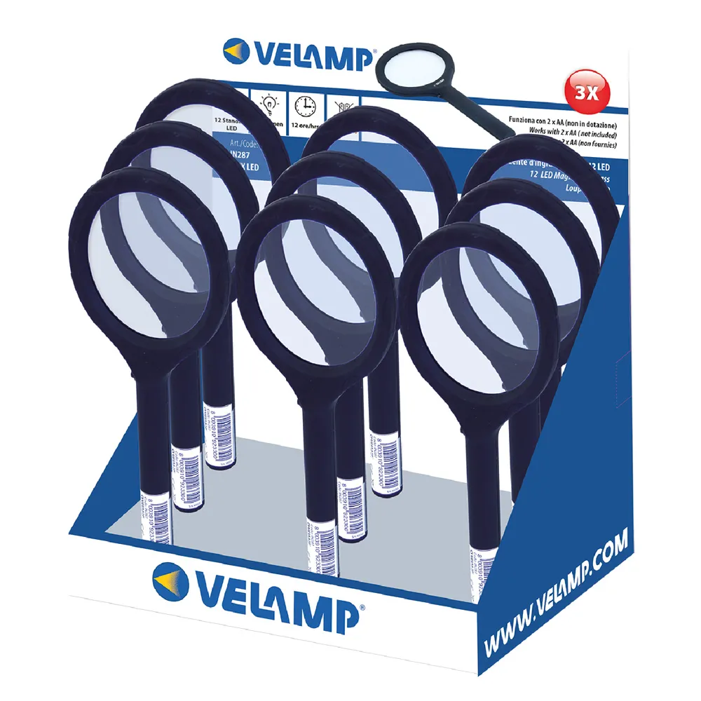 LENTE DI INGRANDIMENTO 12 led - 15 lumen LENTE DI INGRANDIMENTO 12 led - 15 lumen