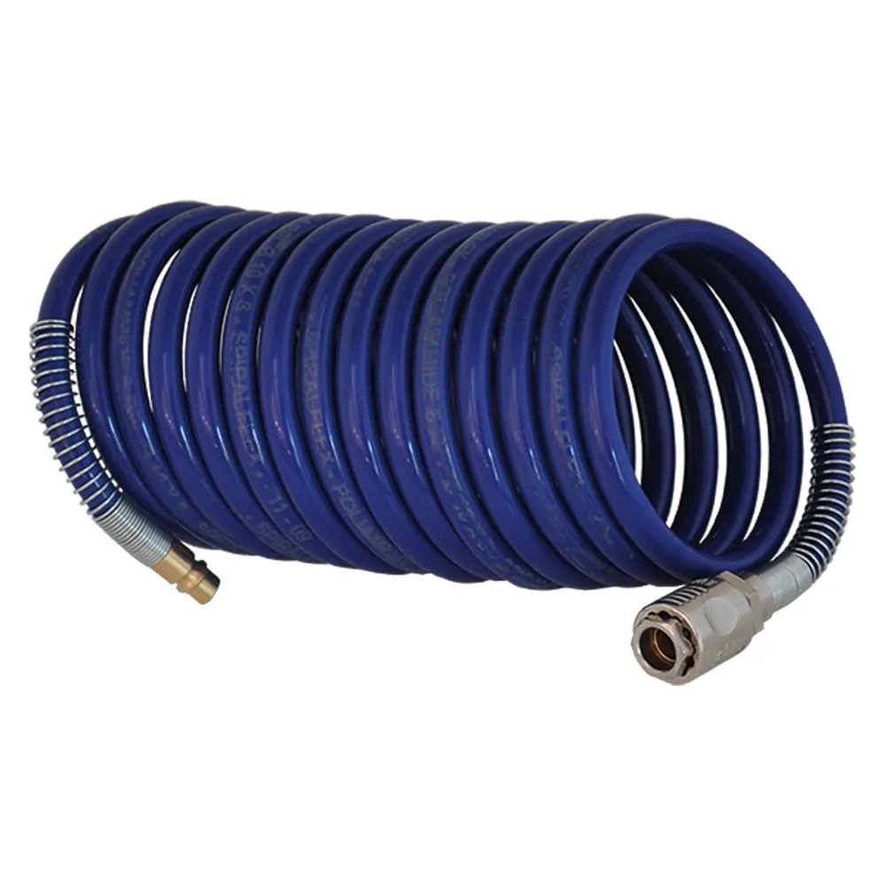 TUBO A SPIRALE IN NYLON RACCORDATO 8 x 10 - mt 15 TUBO A SPIRALE IN NYLON RACCORDATO 8 x 10 - mt 15