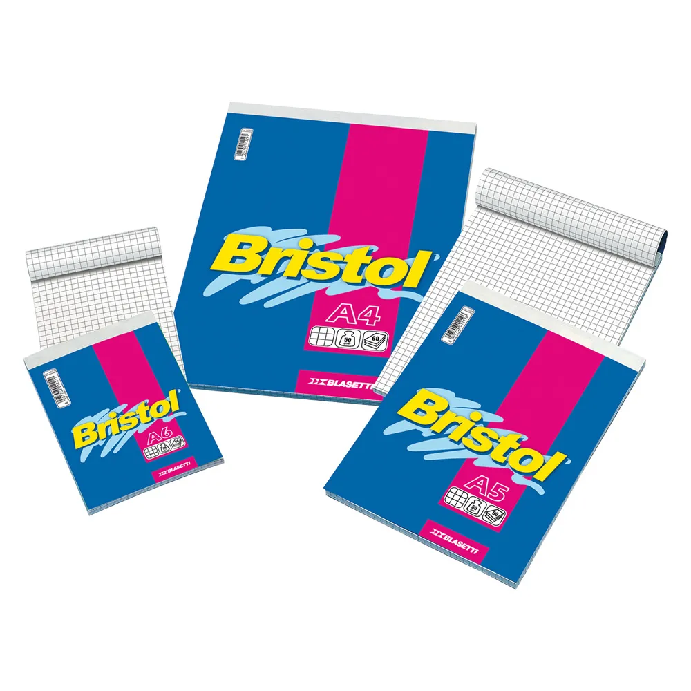BLOCCO NOTE 'BRISTOL' formato A5 - 60 fogli BLOCCO NOTE 'BRISTOL' formato A5 - 60 fogli