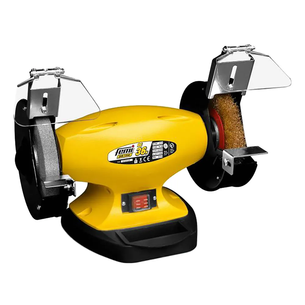 SMERIGLIATRICE DA BANCO 'BG36N' 450 W - mola con spazzola Ø 150 mm. SMERIGLIATRICE DA BANCO 'BG36N' 450 W - mola con spazzola Ø 150 mm.