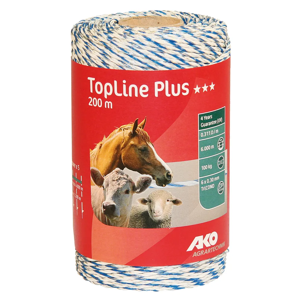 FILO TONDO PER RECINTO mt 200 - bianco/blu FILO TONDO PER RECINTO mt 200 - bianco/blu