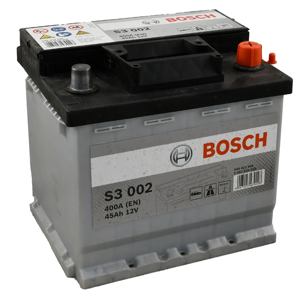 BATTERIA PER AUTO 'BOSCH' S3005 56 Ah dx - mm 242 x 175 x 190 BATTERIA PER AUTO 'BOSCH' S3005 56 Ah dx - mm 242 x 175 x 190