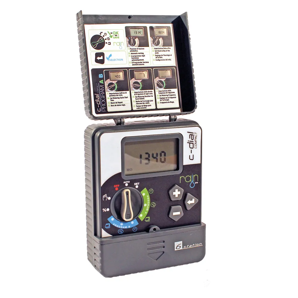 CENTRALINA PER IRRIGAZIONE RAIN 'COMPACT-DIAL' 6 stazioni - 24VAC CENTRALINA PER IRRIGAZIONE RAIN 'COMPACT-DIAL' 6 stazioni - 24VAC