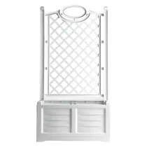 FIORIERA PVC RETTANGOLARE 'SEPARE'' colore bianco