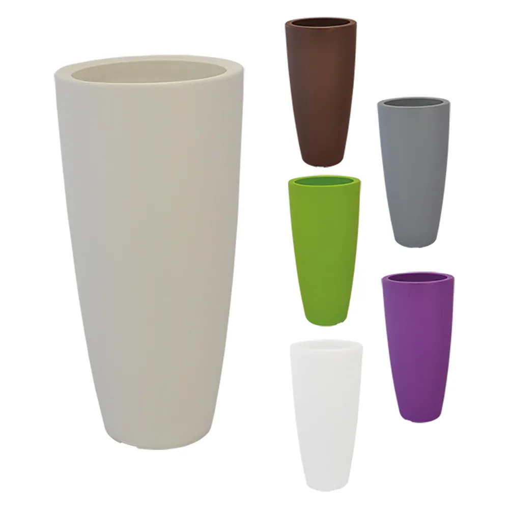 VASO TONDO 'STILO' Ø cm 40xh.90 - 20 lt. avorio VASO TONDO 'STILO' Ø cm 40xh.90 - 20 lt. avorio