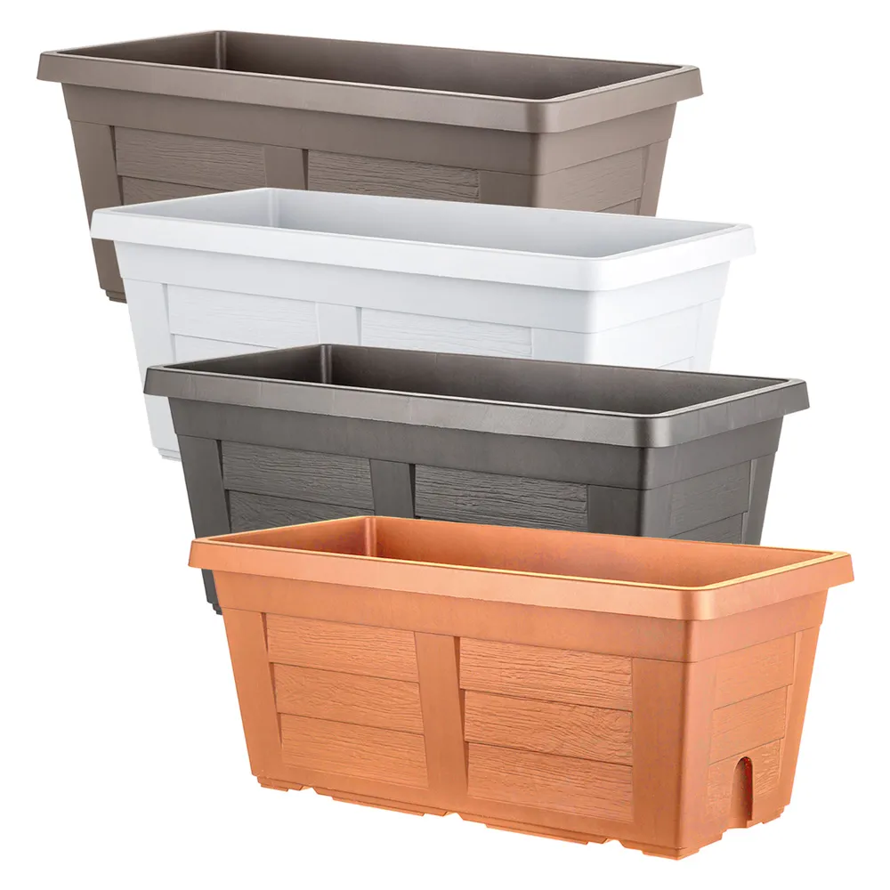 FIORIERA RETTANGOLARE cm 100 x 44 x 40 - antracite (senza sottovaso) FIORIERA RETTANGOLARE cm 100 x 44 x 40 - antracite (senza sottovaso)
