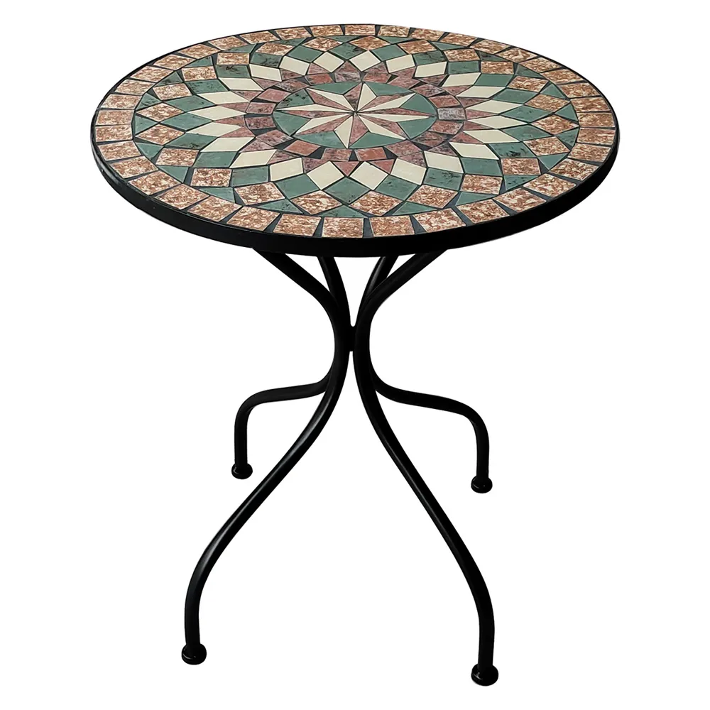 TAVOLO DECORO MOSAICO 'MORGANA' Ø cm 60 x h.70 TAVOLO DECORO MOSAICO 'MORGANA' Ø cm 60 x h.70