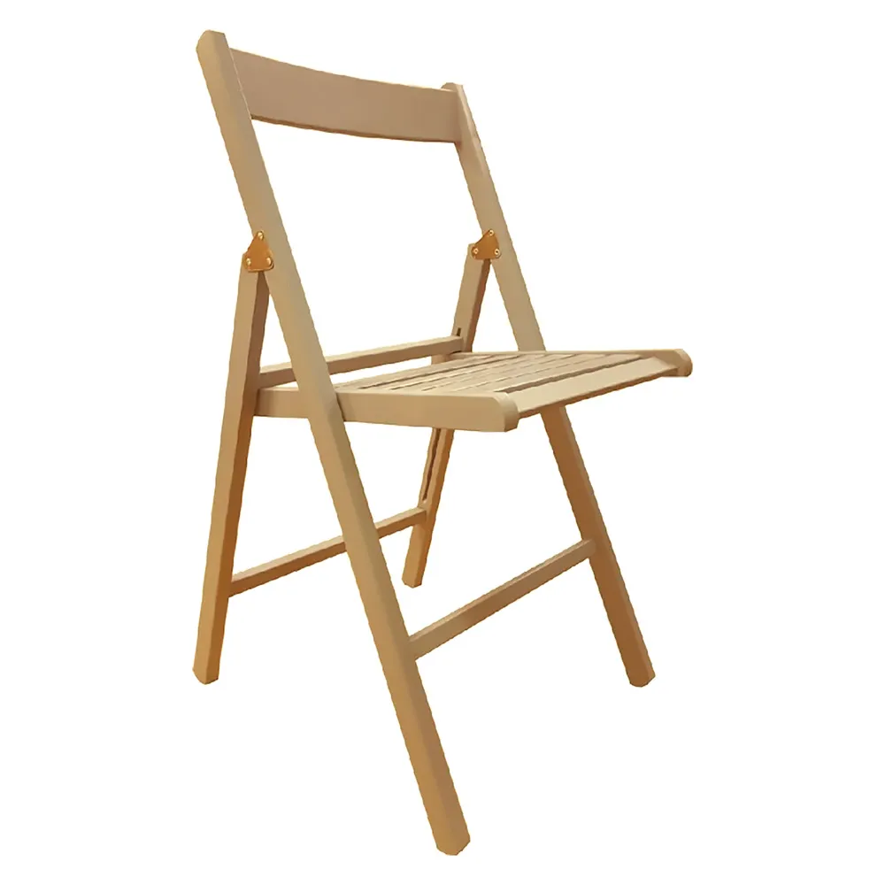 SEDIA LEGNO PIEGHEVOLE seduta 7 stecche - col.naturale SEDIA LEGNO PIEGHEVOLE seduta 7 stecche - col.naturale