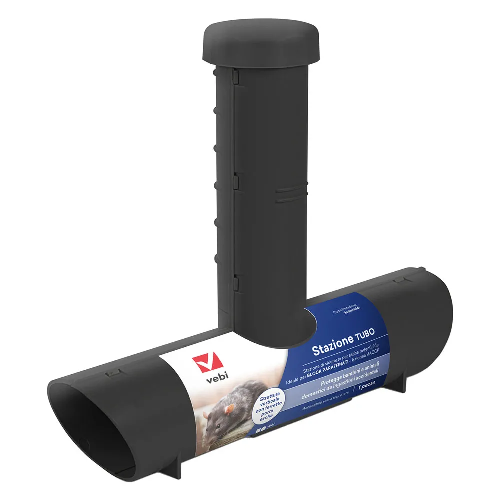 STAZIONE DI SICUREZZA PER ESCHE RODENTICIDE Tubo - cm. 28 x 6 STAZIONE DI SICUREZZA PER ESCHE RODENTICIDE Tubo - cm. 28 x 6