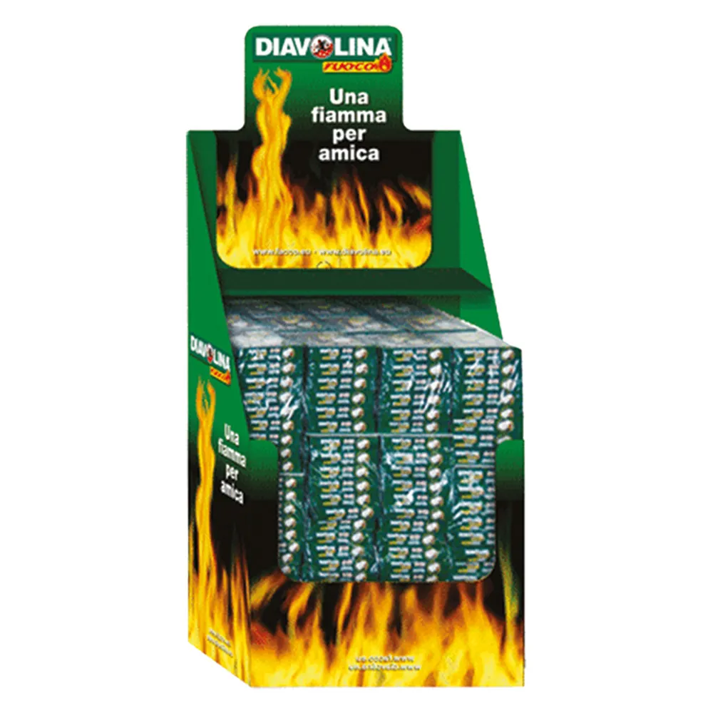 ESPOSITORE DIAVOLINA ACCENDIFUOCO 40 CUBI DA TERRA 240 cf. cm.39 x 59 x h.95 ESPOSITORE DIAVOLINA ACCENDIFUOCO 40 CUBI DA TERRA 240 cf. cm.39 x 59 x h.95