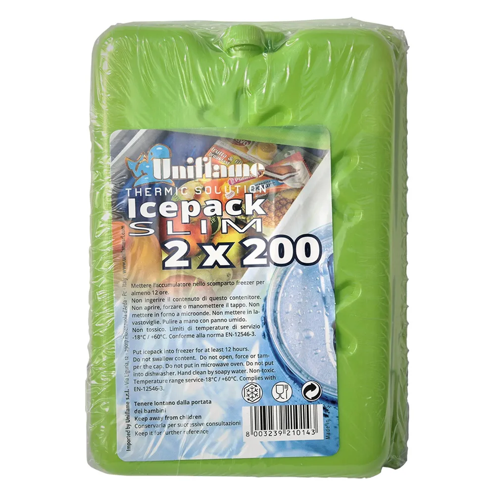 MATTONELLA GHIACCIO PER CONTENITORI TERMICI 'ICE P 2 x 200 grammi MATTONELLA GHIACCIO PER CONTENITORI TERMICI 'ICE P 2 x 200 grammi
