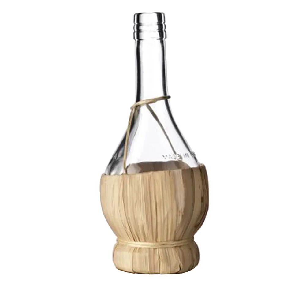 FIASCO DI VETRO RIVESTITO IN PAGLIA 100 ml - con tappo FIASCO DI VETRO RIVESTITO IN PAGLIA 100 ml - con tappo