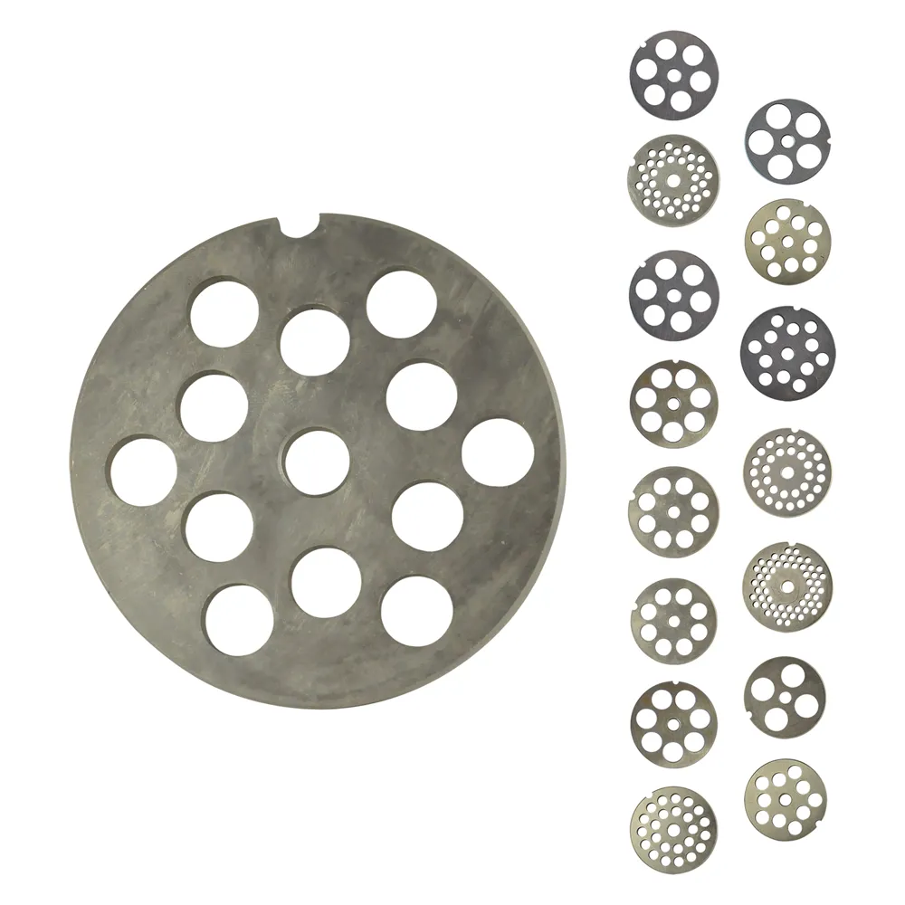 PIASTRA PER TRITACARNE per n.12 - 24 fori da 8 mm. PIASTRA PER TRITACARNE per n.12 - 24 fori da 8 mm.