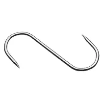 GANCIO FISSO 2 punte - mm. 120 x 5 cf. 10 pz