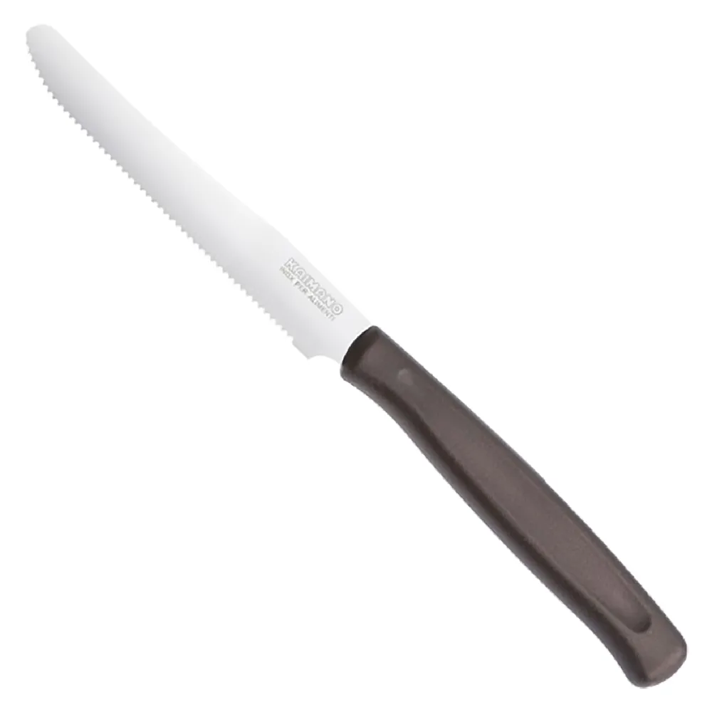 COLTELLO DA TAVOLA SEGHETTATO manico tortora COLTELLO DA TAVOLA SEGHETTATO manico tortora