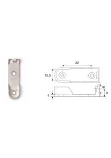 REGGITUBO PER TUBO OVALE 30x15mm