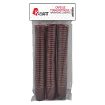 CAPSULE TERMORETRAIBILI PER BOTTIGLIE SPUMANTE bordeaux - Ø 33 x  h 55 mm