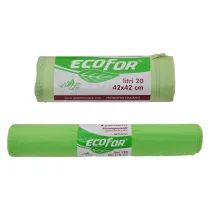 SACCHETTI PER NETTEZZA URBANA COMPOSTABILI biodegradabili - cm 80x110 - cf.7 pz