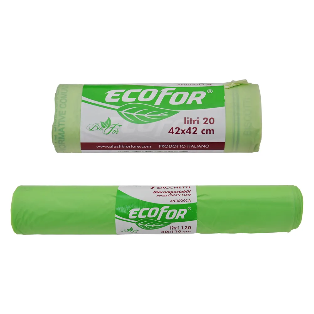 SACCHETTI PER NETTEZZA URBANA COMPOSTABILI biodegradabili - cm 80x110 - cf.7 pz SACCHETTI PER NETTEZZA URBANA COMPOSTABILI biodegradabili - cm 80x110 - cf.7 pz