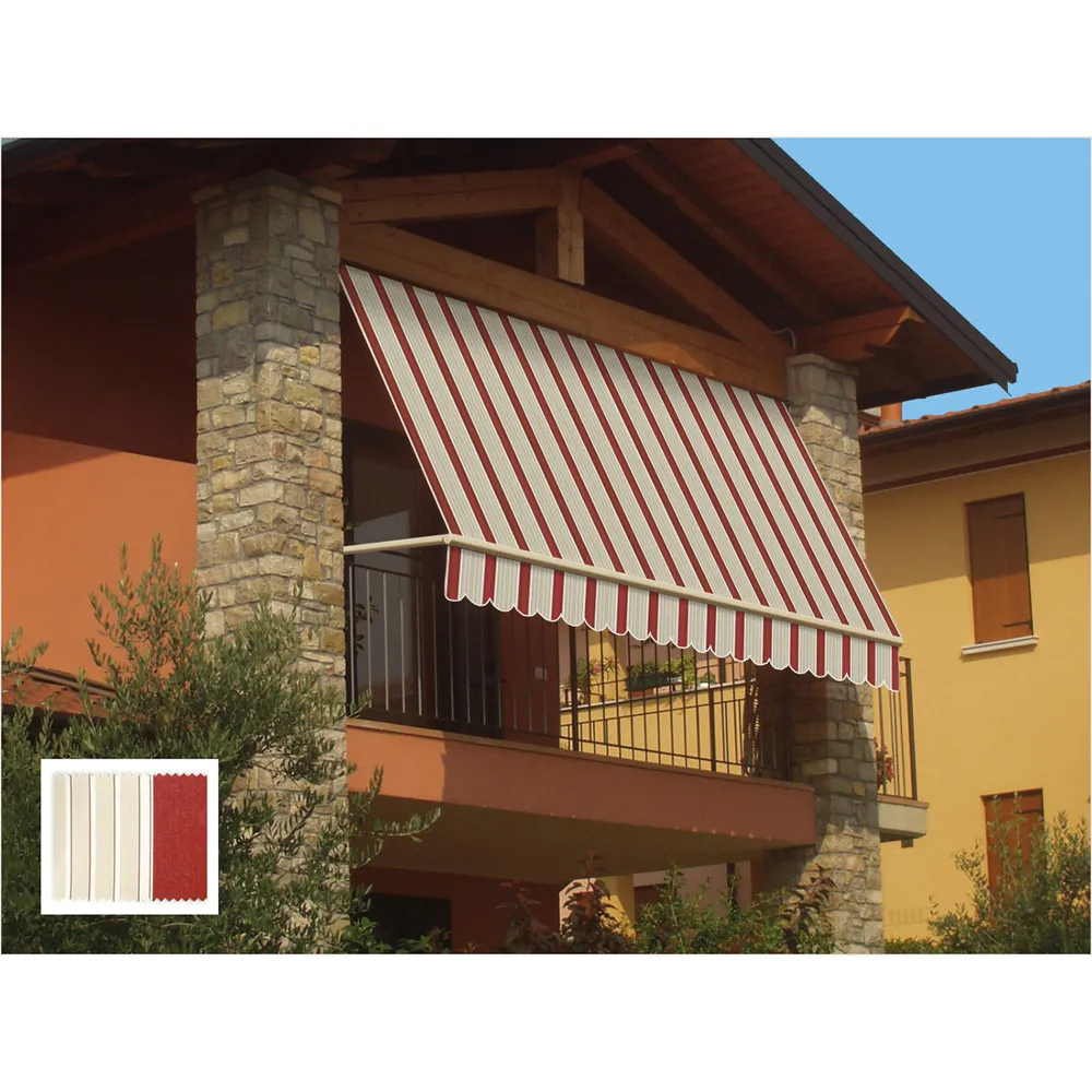 TENDA DA SOLE A CADUTA cm.100 x H.250 - verde/bianco TENDA DA SOLE A CADUTA cm.100 x H.250 - verde/bianco