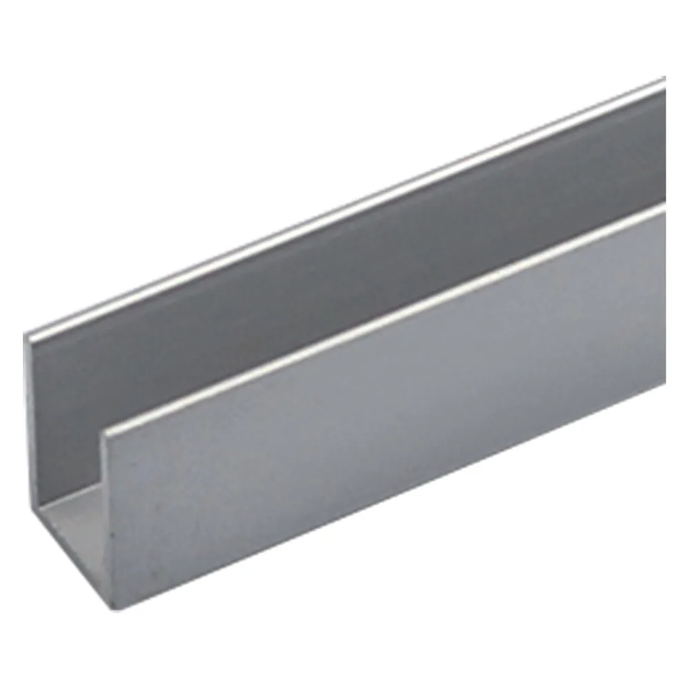 PROFILO PER FAI DA TE TIPO 'U' mm 10 x 15 x 1 - mt 1 col.argento PROFILO PER FAI DA TE TIPO 'U' mm 10 x 15 x 1 - mt 1 col.argento