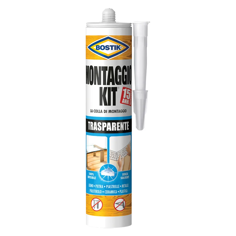 COLLA 'MONTAGGIO KIT' TRASPARENTE gr. 310 - cartuccia COLLA 'MONTAGGIO KIT' TRASPARENTE gr. 310 - cartuccia