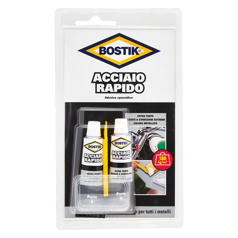 ADESIVO 'ACCIAIO RAPIDO' ml. 30 (2 x 15 ml) ADESIVO 'ACCIAIO RAPIDO' ml. 30 (2 x 15 ml)