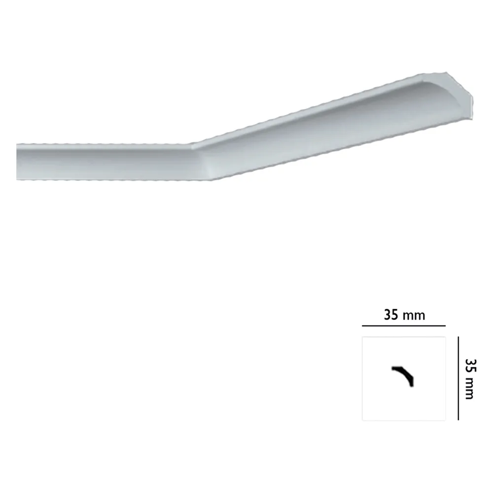 CORNICE DECORATIVA PER SOFFITTO mod. I705 - mm 35 x 35 CORNICE DECORATIVA PER SOFFITTO mod. I705 - mm 35 x 35
