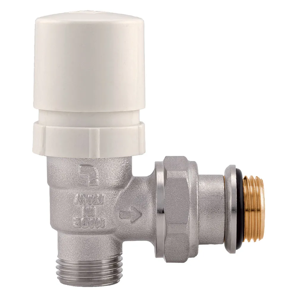 VALVOLA AD ANGOLO TERMOSTATIZZABILE PER RADIATORI 1/2 M - con cappuccio VALVOLA AD ANGOLO TERMOSTATIZZABILE PER RADIATORI 1/2 M - con cappuccio