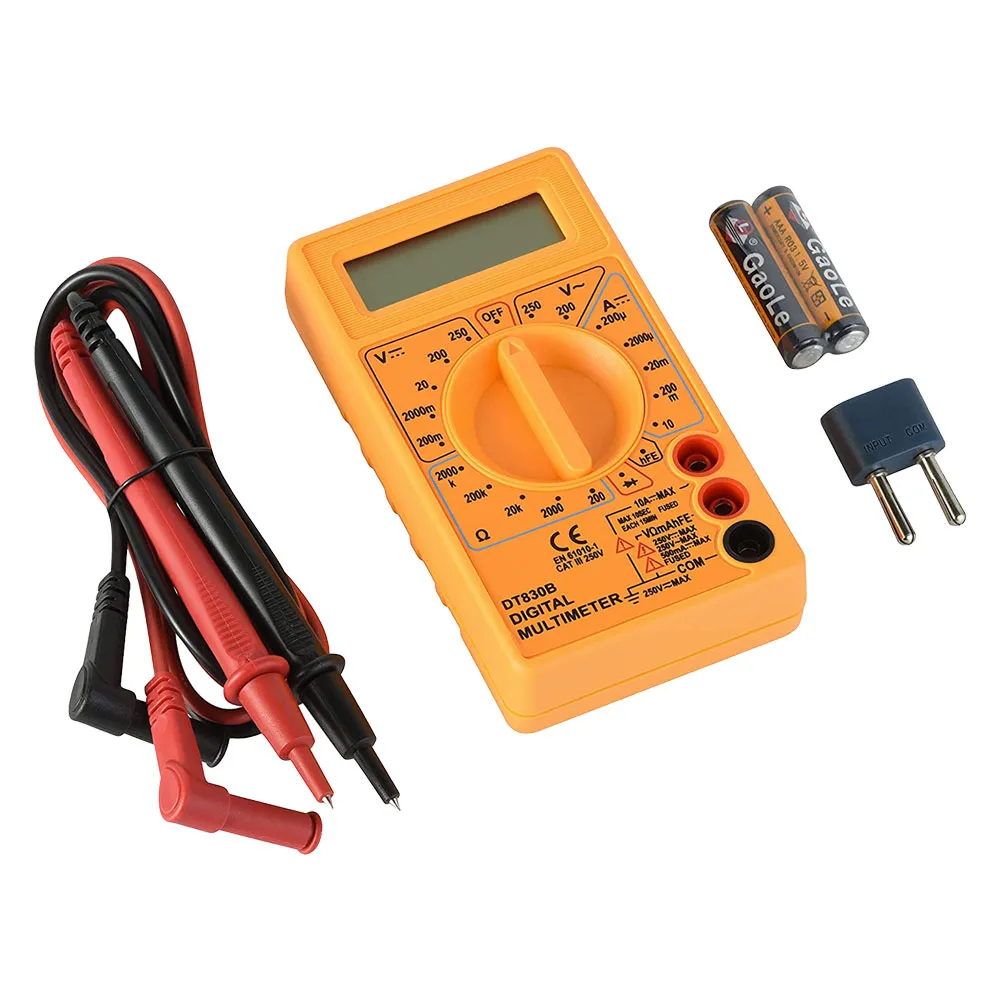 TESTER DIGITALE 'DT830B' misura corrente CC max 10A - 59007 TESTER DIGITALE 'DT830B' misura corrente CC max 10A - 59007