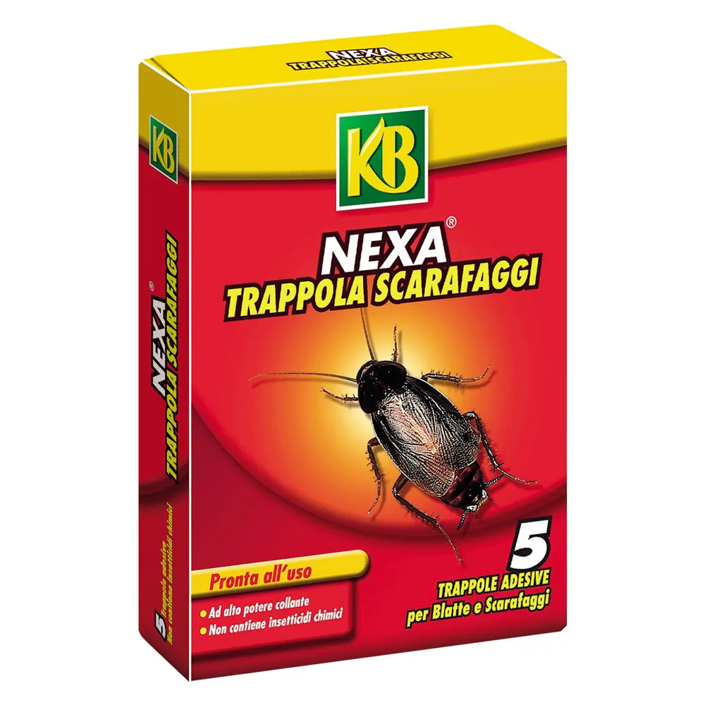 TRAPPOLA PER SCARAFAGGI E BLATTE 'NEXA' scatola 5 fogli TRAPPOLA PER SCARAFAGGI E BLATTE 'NEXA' scatola 5 fogli