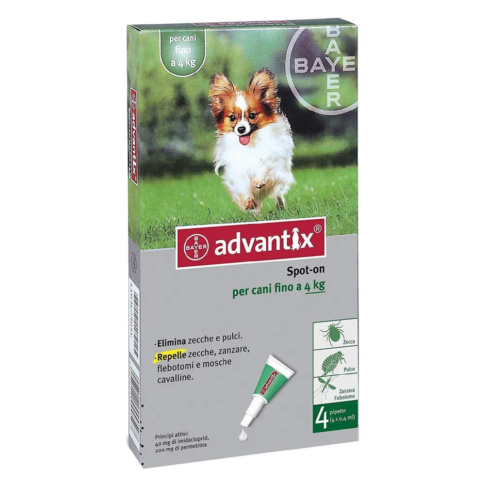 ANTIPARASSITARIO 'ADVANTIX SPOT-ON' 25-40 kg - 6 pipette ml 4 ANTIPARASSITARIO 'ADVANTIX SPOT-ON' 25-40 kg - 6 pipette ml 4