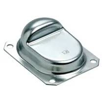 ARRESTO PER CANCELLI A BATTENTE ART.166  tipo grande - mm 160 x 130 - h.48