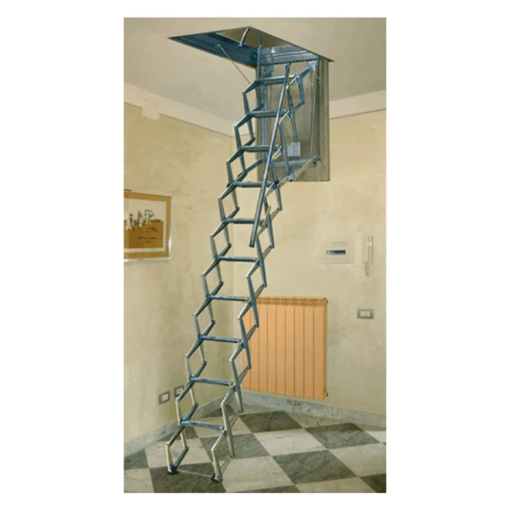 SCALA A PANTOGRAFO A SOFFITTO cm70x 80xH.mt.3 - 11 gr. SCALA A PANTOGRAFO A SOFFITTO cm70x 80xH.mt.3 - 11 gr.