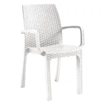 SEDIA IN POLIPROPILENE 'VERONA ARMCHAIR' bianco