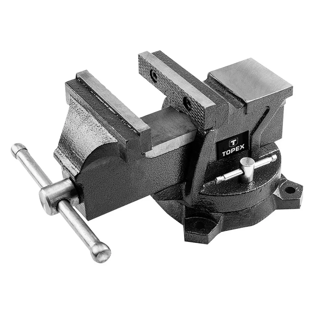 MORSA DA BANCO BASE GIREVOLE larghezza ganasce mm 150 MORSA DA BANCO BASE GIREVOLE larghezza ganasce mm 150
