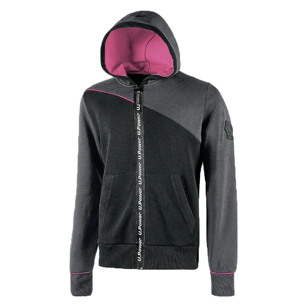 FELPA DA LAVORO 'JUPITER LADY' taglia L - grey fucsia FELPA DA LAVORO 'JUPITER LADY' taglia L - grey fucsia