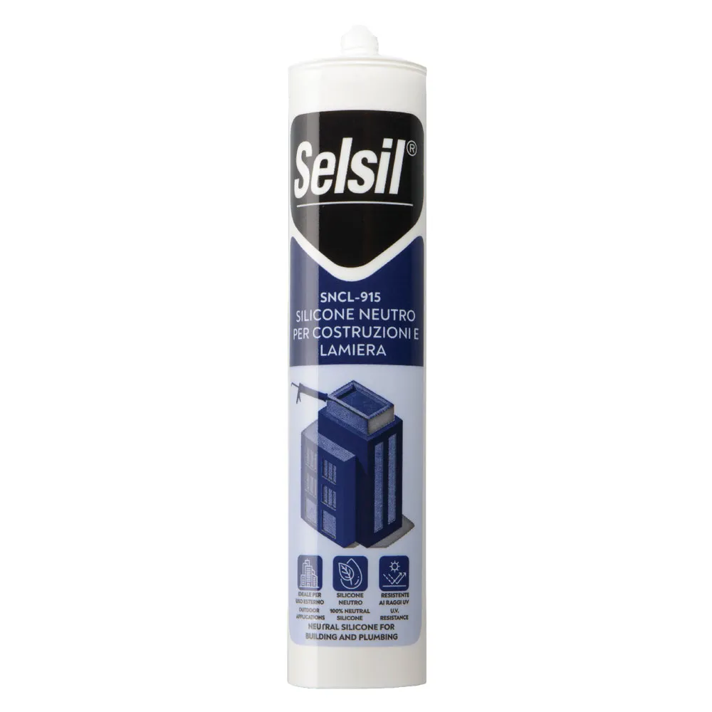 SILICONE NEUTRO PER LATTONERIA 'SNCL 915' bianco ml 310 - (ral 9010) SILICONE NEUTRO PER LATTONERIA 'SNCL 915' bianco ml 310 - (ral 9010)