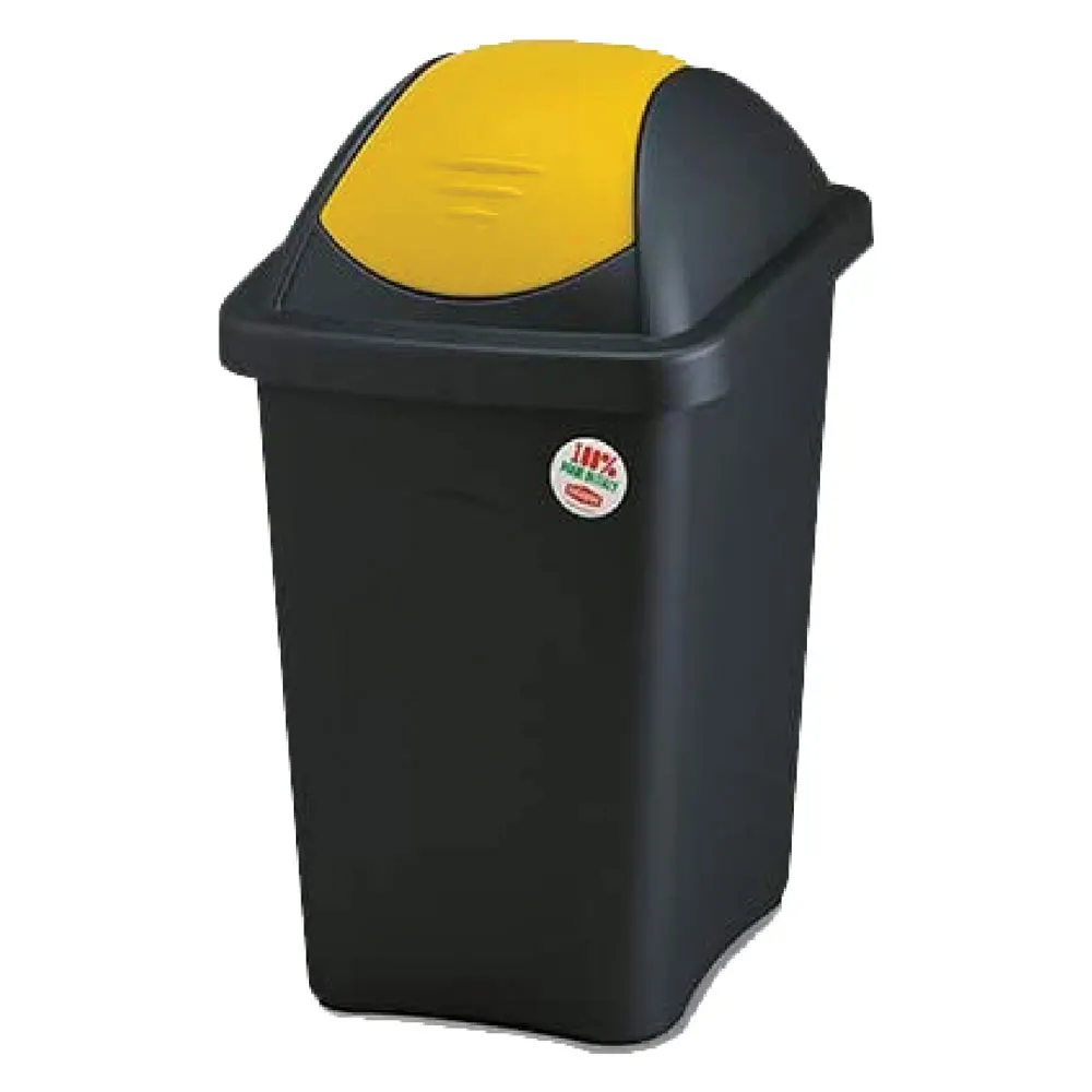BIDONE IMMONDIZIA 'MULTIPAT' Lt. 30 - cm 29 x 39 x h.50 - nero/bianco BIDONE IMMONDIZIA 'MULTIPAT' Lt. 30 - cm 29 x 39 x h.50 - nero/bianco