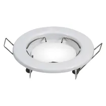 PORTAFARETTO LED FISSO IN METALLO bianco - diametro 81 x h.40 mm