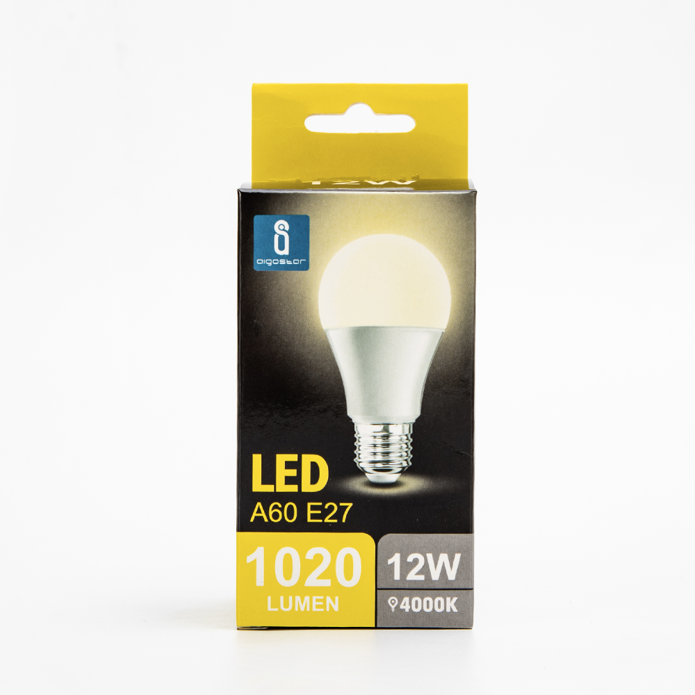 Lampada a led A5 A60 (12W,E27,4000K)