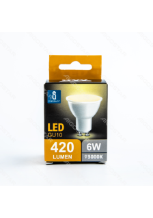 A5 GU10 LED lamp (6W, 3000K)