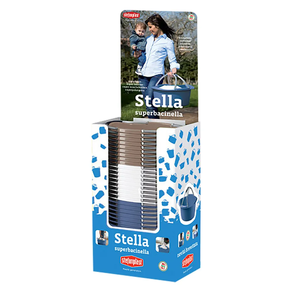 ESPOSITORE CESTA PORTABIANCHERIA 'STELLA' totale 30 pezzi ESPOSITORE CESTA PORTABIANCHERIA 'STELLA' totale 30 pezzi