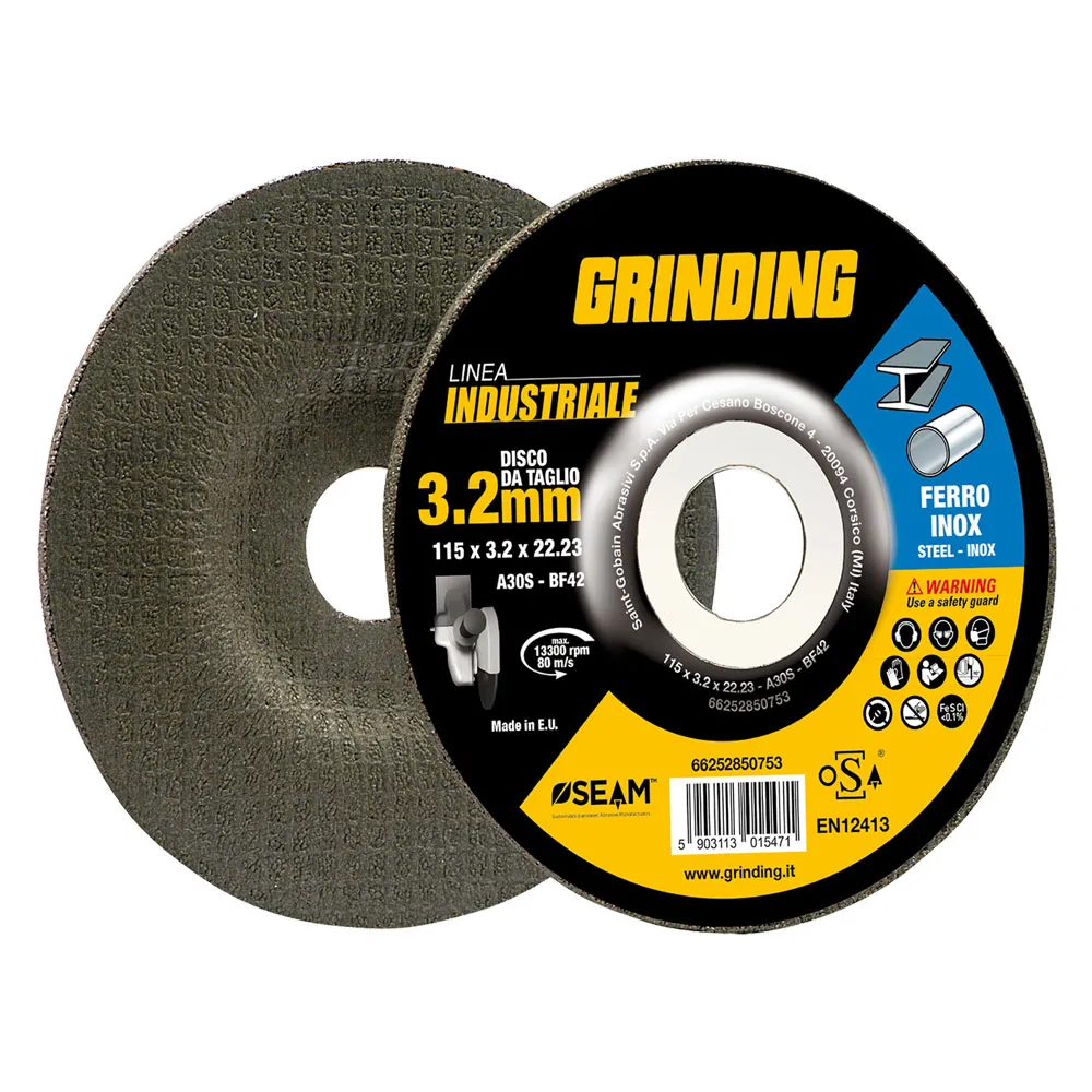 MOLA ABRASIVA PER FERRO 'GRINDING LINEA INDUSTRIALE' ø 125 x 3 MOLA ABRASIVA PER FERRO 'GRINDING LINEA INDUSTRIALE' ø 125 x 3