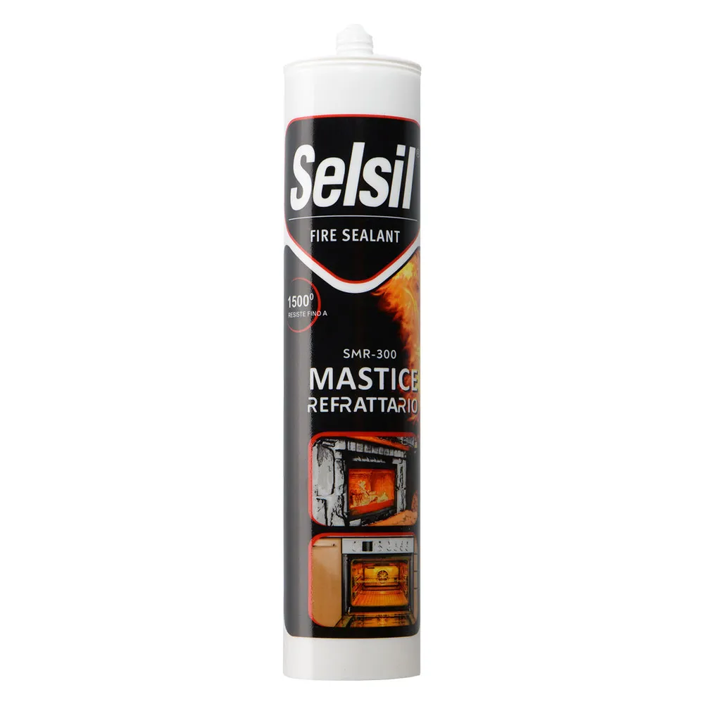 SIGILLANTE REFRATTARIO 'SMR-300' ml 300 - colore nero SIGILLANTE REFRATTARIO 'SMR-300' ml 300 - colore nero